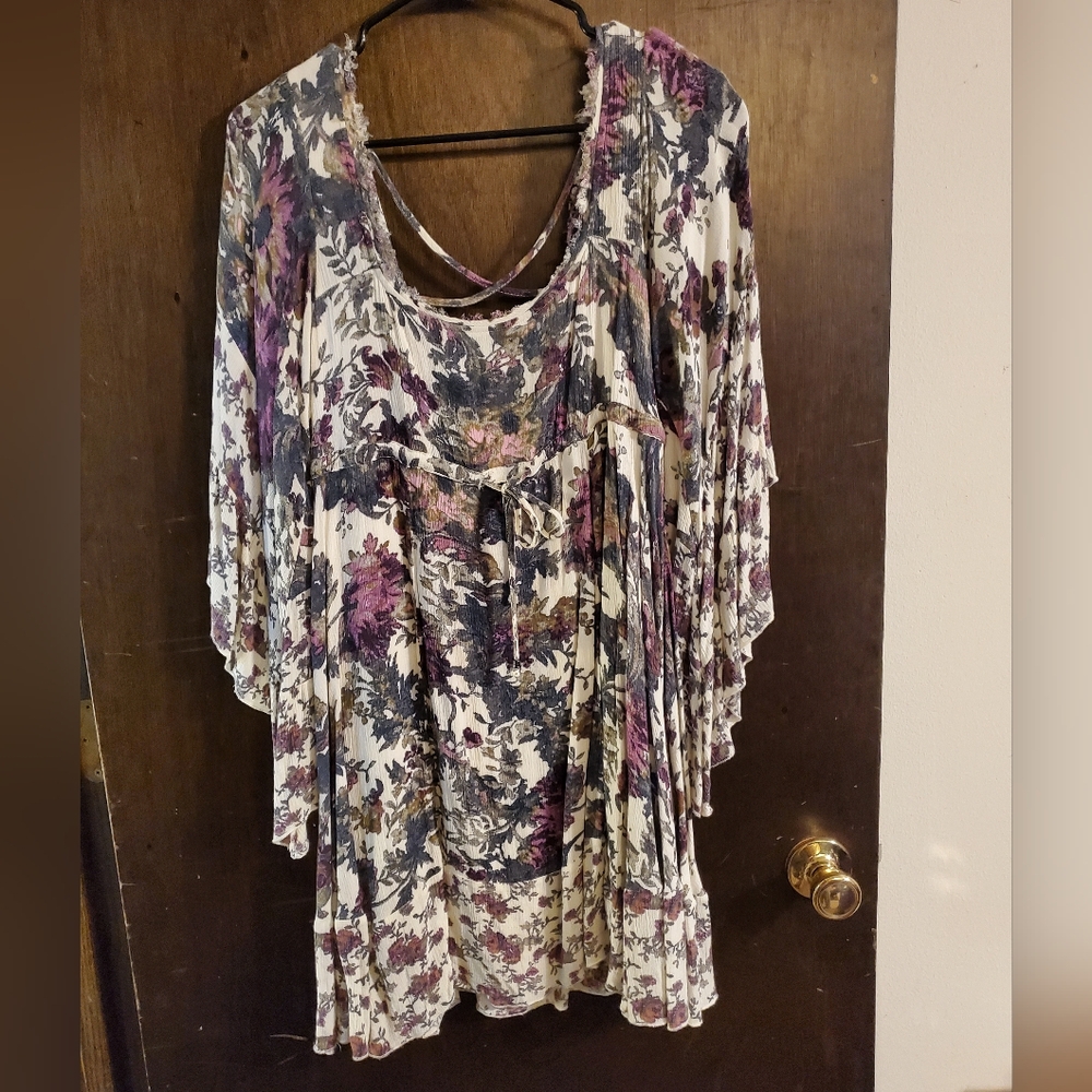Free People Floral Mini Dress